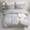 Arianaut Boho Queen Comforter Set Grey 3 Pieces Tufted Tassel