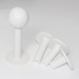 LeFeng Sports Golf Rubber Tees Holder Set, Mixed Size Durable and Hight Elastic Driving Range Tees, Colorful Golf Tees for Golf Practice Mat