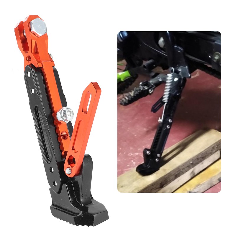 CNC Aluminum Alloy Kickstand Adjustable Height Side Support Stand Universal