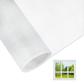 LINTRA Robuste und Langlebige Insektenschutzgitter, 120 * 250 cm Fliegenschutz Fenster aus Fiberglas, Weiß Transparent Katzengitter Fenster für Balkontüren, Wohnzimmer, Fenster
