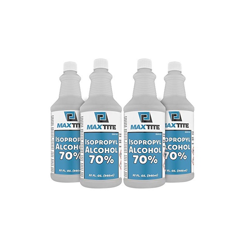 MAXTITE Isopropyl Alcohol 70% (1 Gallon (32oz, 4 Pack))
