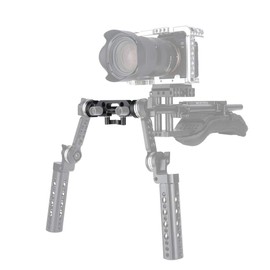 NICEYRIG 15mm Dual Rod Clamp with Rosette for ARRI Standard(M6 Thread, 31.8mm) for Camera DSLR Shoulder Rig Support System