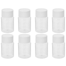 Fabselection 8-Pack Thickened Transparent Plastic Bottles with Lids for Sealing, Ideal for Storage and Dispensing, Sealed Small Bottles（transparent）