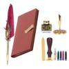 Dip Calligraphy Pen Set Feather Ink Sac Fountain Pen Gift