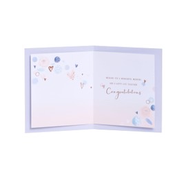 UK Greetings Wedding Day Card for Him/Her/Friend - Light Design