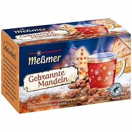 Messmer ROASTED ALMONDS Winter Tea 20 tea bags/1ct. Made in Germany