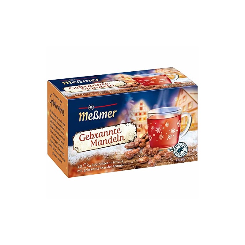 Messmer ROASTED ALMONDS Winter Tea 20 tea bags/1ct. Made in