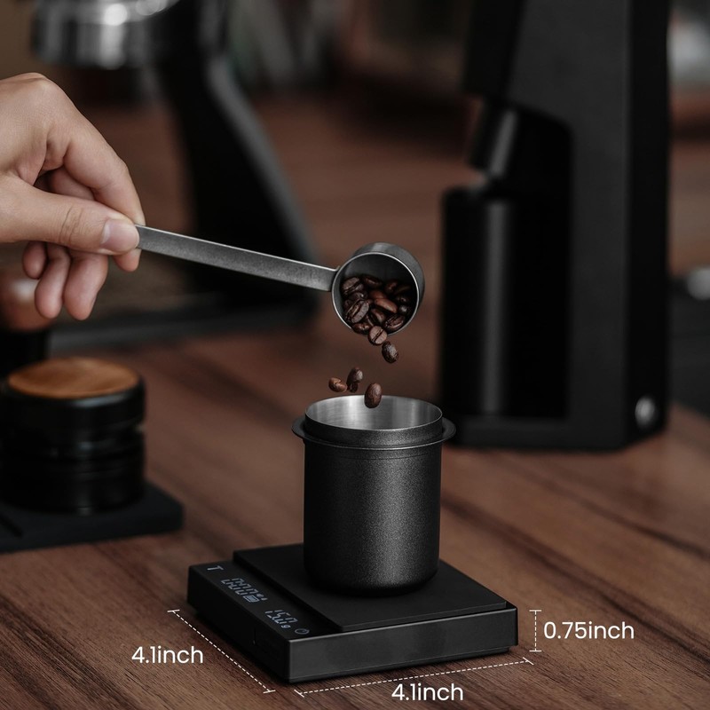 MHW-3BOMBER Mini Coffee Scale with Timer,Rechargeable Espresso Scale with Gravity