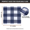 Homaxy 100% Cotton Waffle Weave Check Plaid Dish Cloths, 12