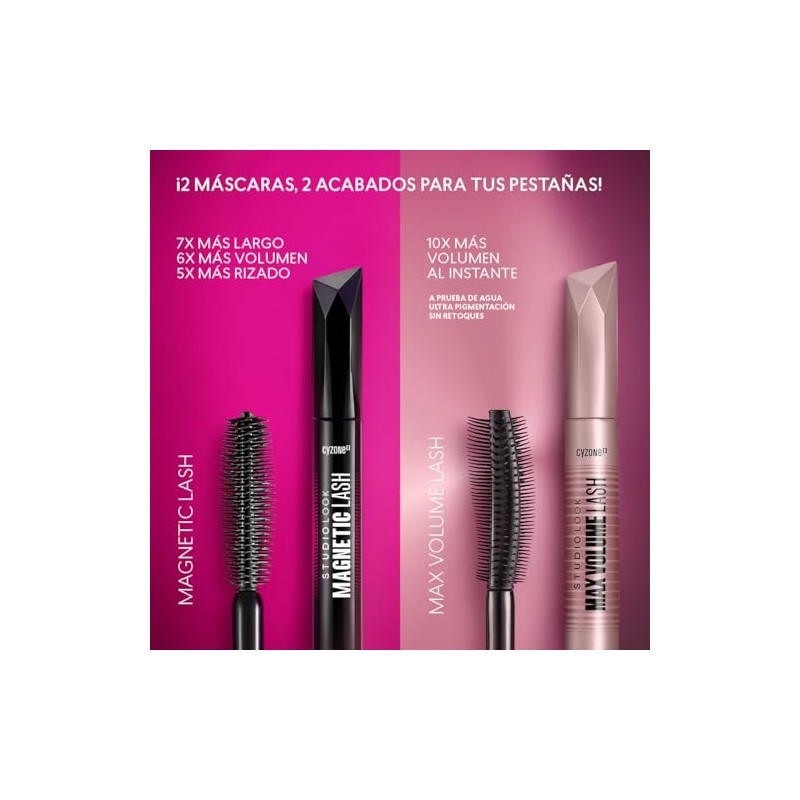 Cyzone Máscara de Pestañas Max Volume Lash Studio Look, 9