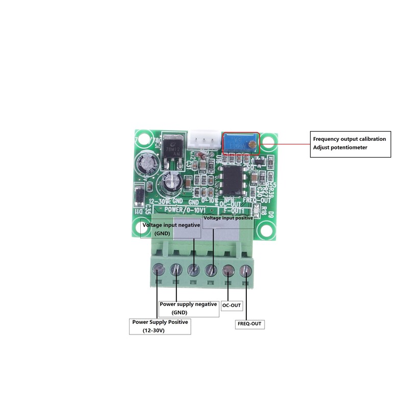 KNACRO Voltage to Frequency Conversion Module 0-10V to 0-10KHz V/F