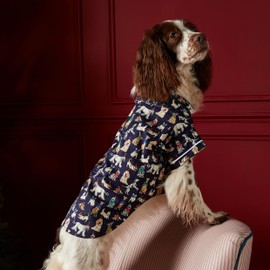 Rosewood x Joules Festive Christmas Dog Pyjamas, Medium – Cosy Holiday Dog Outfit, Comfortable Christmas Dog Clothing, Perfect for Winter, Stylish Pet Gift
