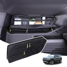 Car Trunk Organizer Storage Cargo Compatible with Hummer EV SUV 2024 2025+Trunk Side Window Luggage Bag with Large Capacity Stable Collapsible Rear Trunk Organizer Accessories (Left Window Bag)