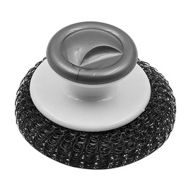 Tiardey 2 Pcs Steel Wool Scrubber, Stainless Steel Scrubber with Handle, for Steel Sponge, Scouring Spiral, Cleaning Brush for Oven, Cleaning Pots, Grills, Sink