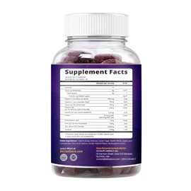 BeLive BeLive Iron Gummies - Multivitamin Supplement with Vitamin C, A, B & Zinc, Supports Blood Oxygen, Vegan Iron Supplements for Women, Men & Kids for Growth and Development - Grape Flavor | 1-Pack