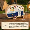 Unique RV Piggy Bank for Kids, Boys and Girls, Wooden