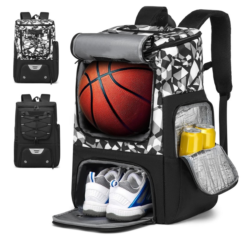 45L Basketball Backpack for Sports – Large Gear Bag with