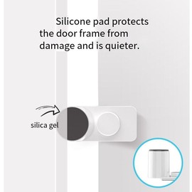 4 Pack Adjustable Door Guard Door Stop, Door slam Stopper, Finger Pinch Guard,Revolving Door Stopper for Child Proofing, Anti Door slam, Pet Door Stopper, Easy to Install (White, One Size)