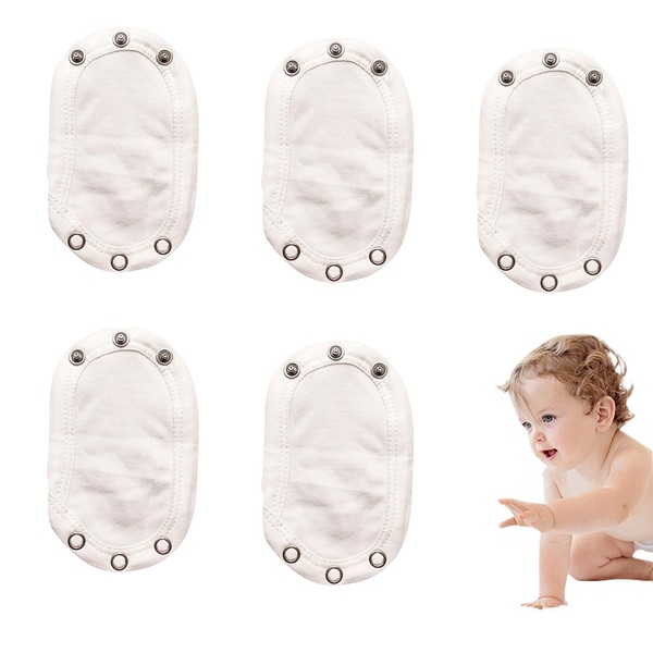 Pack of 5 Baby Body Extensions, Cotton Body Extension, Baby