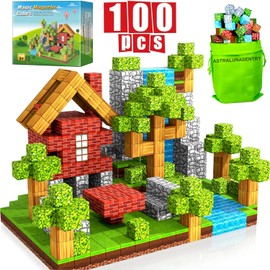 Magnetic blocks-100pcs,Building Cube,Size 0.8 inches/2cm, Constructions Toys for Boys & Girls Age 3-4, 5 6 7 8 9 10