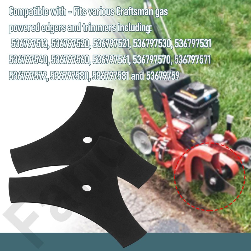 9 Inch 3-Point Edger Blade Compatible with Craftsman 71-85716 85716
