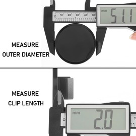 RTrhinoTuning 4 PCS Wheel Center Caps Compatible with 1 Series 2 Series 3 Series 4 Series 5 Series 6 Series 7 Series Rims (Black, OD: 51 mm / 2.01“ ID: 45 mm / 1.77”)