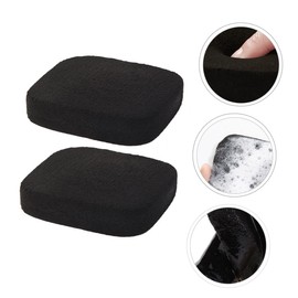 GLEAVI 1set Bamboo Charcoal Facial Sponges for Deep Cleansing and Makeup Removal Soft Black Wash Pads for Daily Use Convenient Storage Box Included Suitable for Skin Types