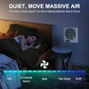 8" Room to Room Fan with Remote, Reversible Through Wall