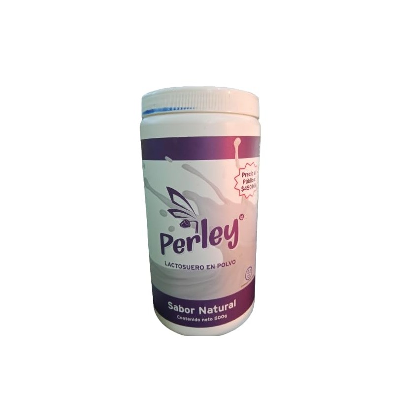 Perley Lactosuero en Polvo Original, Sabor Natural, 500g, con Vitaminas