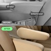 Alieemo 2PCS Car Front Seat Armrest Covers, Elastic Cloth Fabric