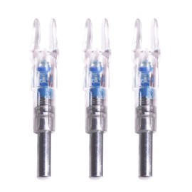 3PCS Lighted Arrow Nocks PC LED Lighted Archery Hunting Shooting Practice Nocks for Arrow Shaft with 6.2mm 6.25mm Inner Diameter Blue
