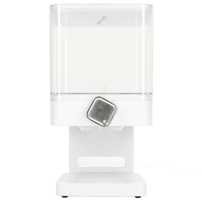 Cereal Dispenser 17.5oz Capacity Single Grid Grain Dispenser Transparent Plastic