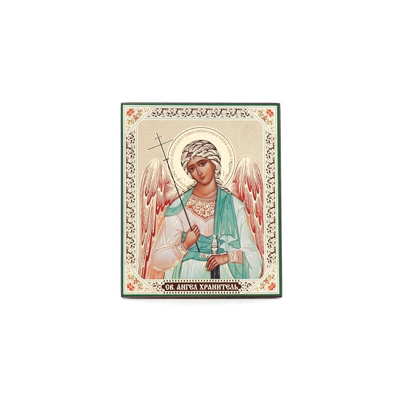 NKlaus Guardian Angel Wooden Icon 10 x 12 cm Christian