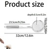 LinCoo Strainer Spoon, Oil Skimmer, Fryer Skimmer, Suitable for Skimming