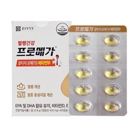 종근당건강 프로메가 알티지 오메가3 비타민D 430mg 60캡슐 1박스 VKS Jonggeun-dang Health Promega R-TG Omega 3 Vitamin D 430mg 60 Capsules 1 Box VKS