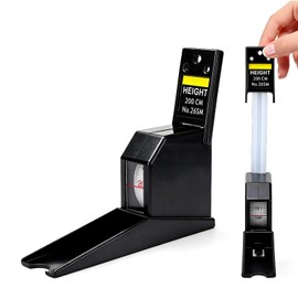 2m Retractable Wall Mounted Height Meter, Portable Height Measurement Device Growth Chart for Adult Children, Roll Ruler Body Measuring Tape for Home School Hospital