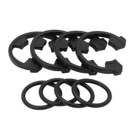 RURBRIN (4+4PCS) 3/4" Water Softener Clip and O-Ring Kit Compatible with GE Kenmore Eco Pure Eco Water Softener, Replace Parts for 7116713 and 7170288
