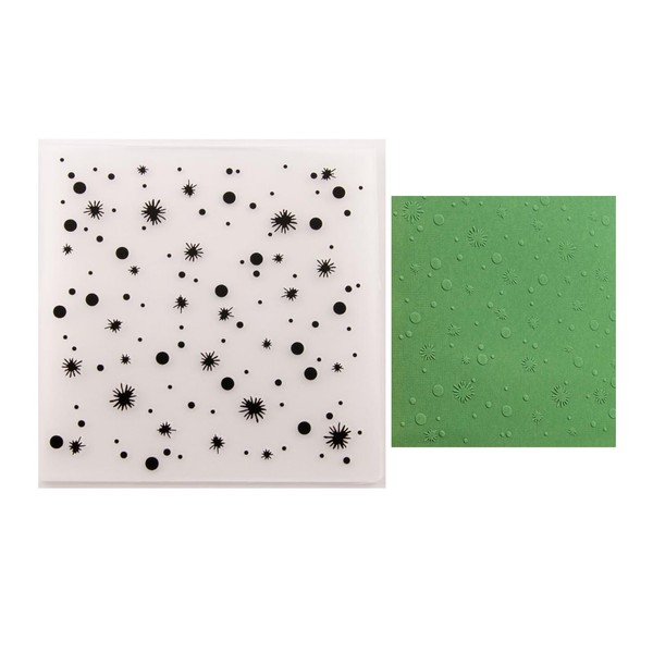 DIYology Snowflakes Texture Plastic Embossing Folders for Cards Making Christmas