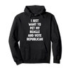 Pet My Beagle and Vote Republican Fun Patriotic Quote Pullover