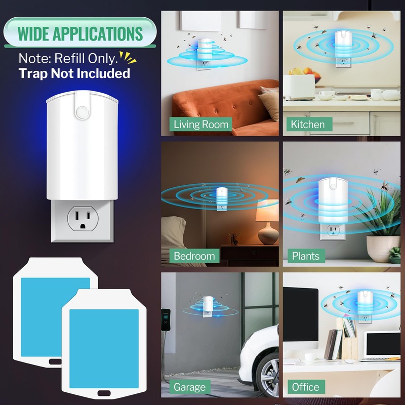 Qualirey 20 Pack Flying Insect Trap Refill, Compatible with osvdo