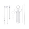 Stainless Steel BBQ Meat Marinade Injector Turkey 3 Seasoning Flavor