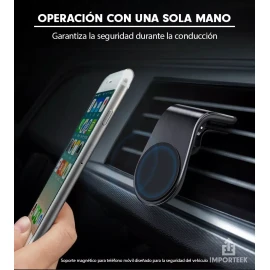 Importeek Soporte Base Celular Auto Magnetico Iman Rejilla Ventilacion