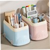 jojofuny Multi Grid Pen and Pencil Holder Versatile Plastic Desk