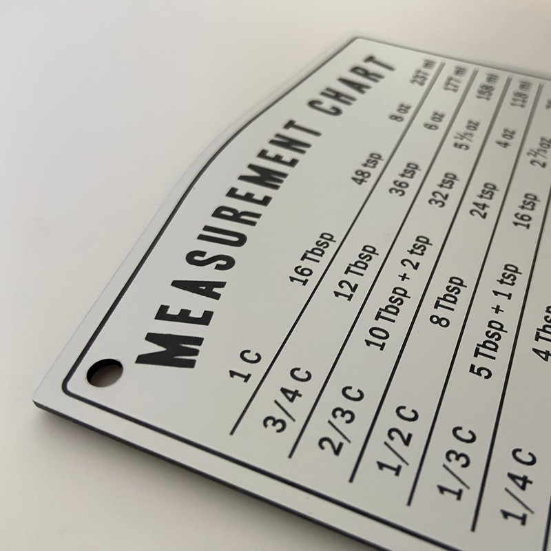 Kitchen Baking Measurement Conversion Chart Magnet | Must Have for