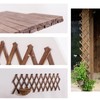 2Pack Expandable Wooden Lattice Wall,Plant Garden Trellis for Climbing Plants