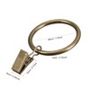 sourcingmap Curtain Clip Rings with Hooks Metal 1.5 Inch Inner