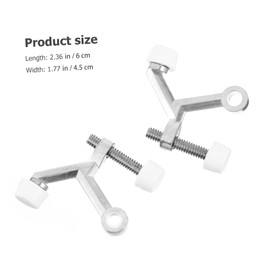 NUOBESTY 4pcs Door Top Hinge Pin with Tips Adjustable Hinge Pin Stoppers Car Door Bumper Door Hinge Door Stop Door Stopper Hinge Bumperless Door Stop Gate Office Household Zinc Alloy