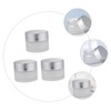 PACKOVE 3 Pcs Small Frosted Glass Cream Jars Refillable Containers