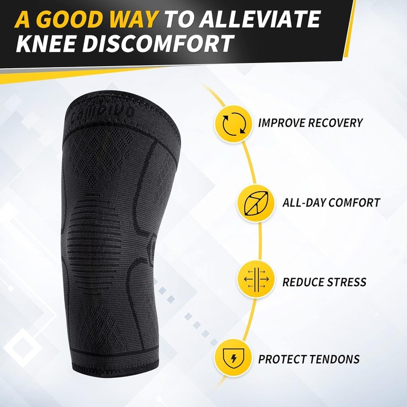 CAMBIVO 2 x XXL Knee Support, Compression Knee Support Orthopaedic