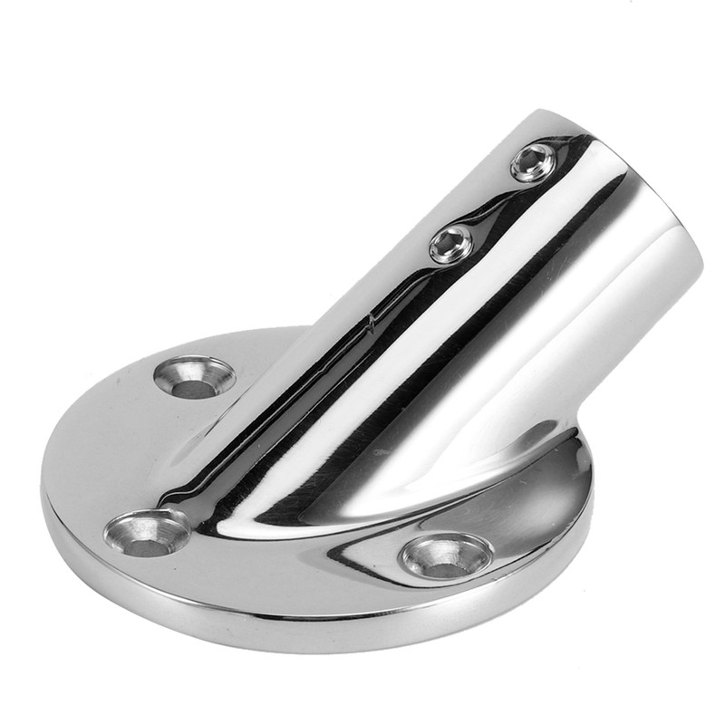30 Degree Round Tube Base Hand Rail Railing Fitting 316